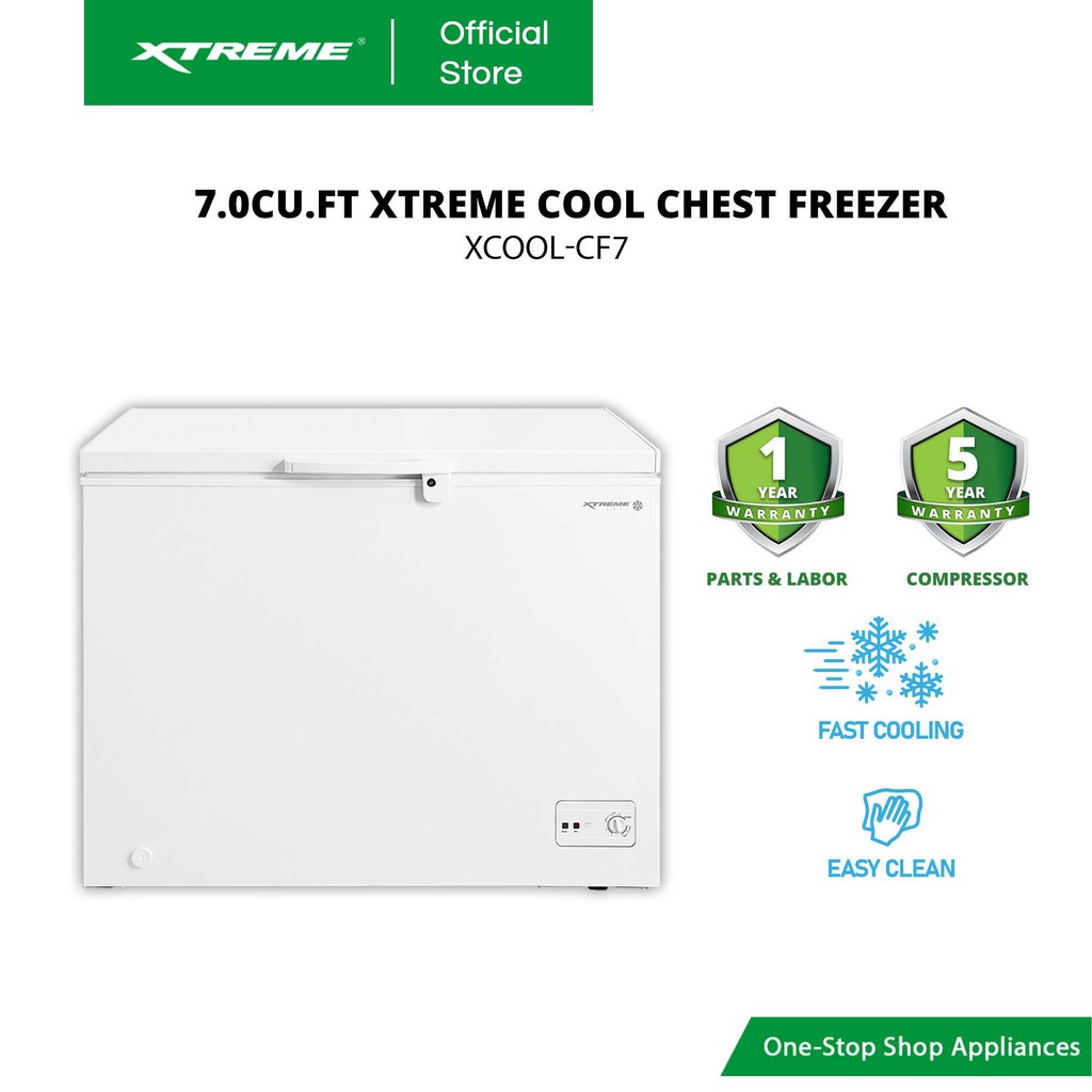 XTREME COOL 7.0cu ft. Chest Freezer Manual Defrost with Lock Handle and