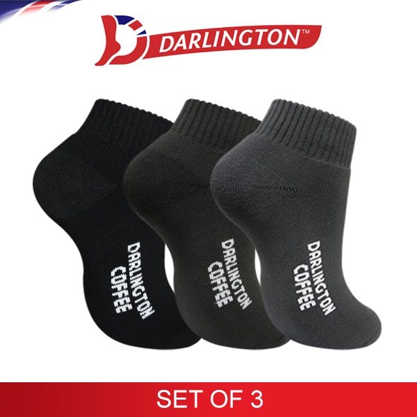 Darlington Coffee Men's Sports Thick Cotton Ankle Socks 960666 Set of