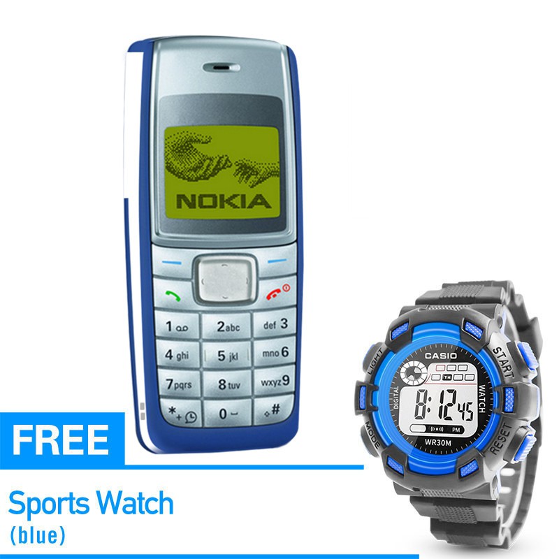 With Free Sports Watch Original N0kia Nokia 1110 Mobile Phone Feature Machine Keyboard Machine On S Shopee Philippines