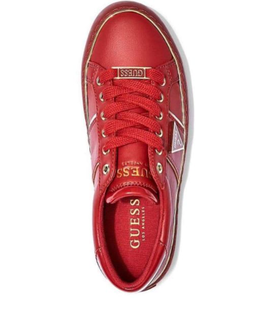 guess red sneakers