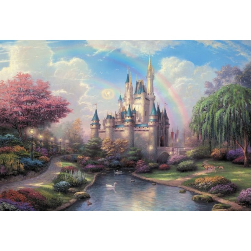 Photography Background for Photo Studio Baby Shower Princess Backdrop Fantasy Castle Rainbow Photoshoot Party #8