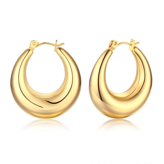 Vnox 2020 New Designer Geometric Hoop Earrings Women's Gold Color Square Round Hoop Earrings Statement Earring