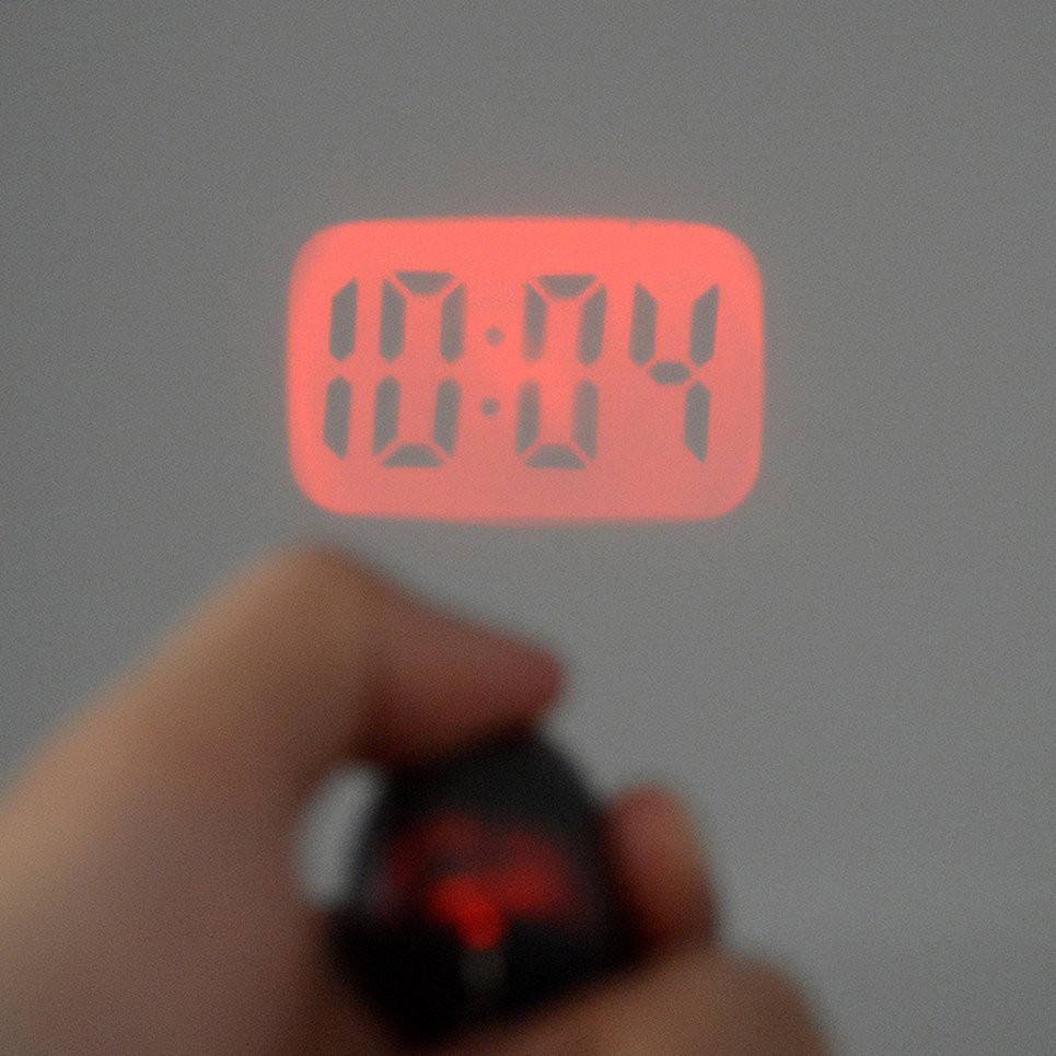 Nl Mini Digital Projection Clock Led Clock Wall Ceiling Time