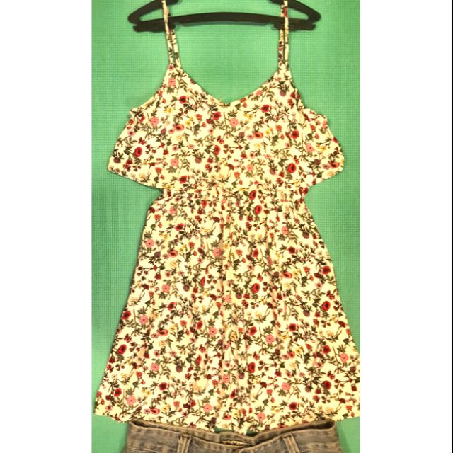 h&m divided floral dress