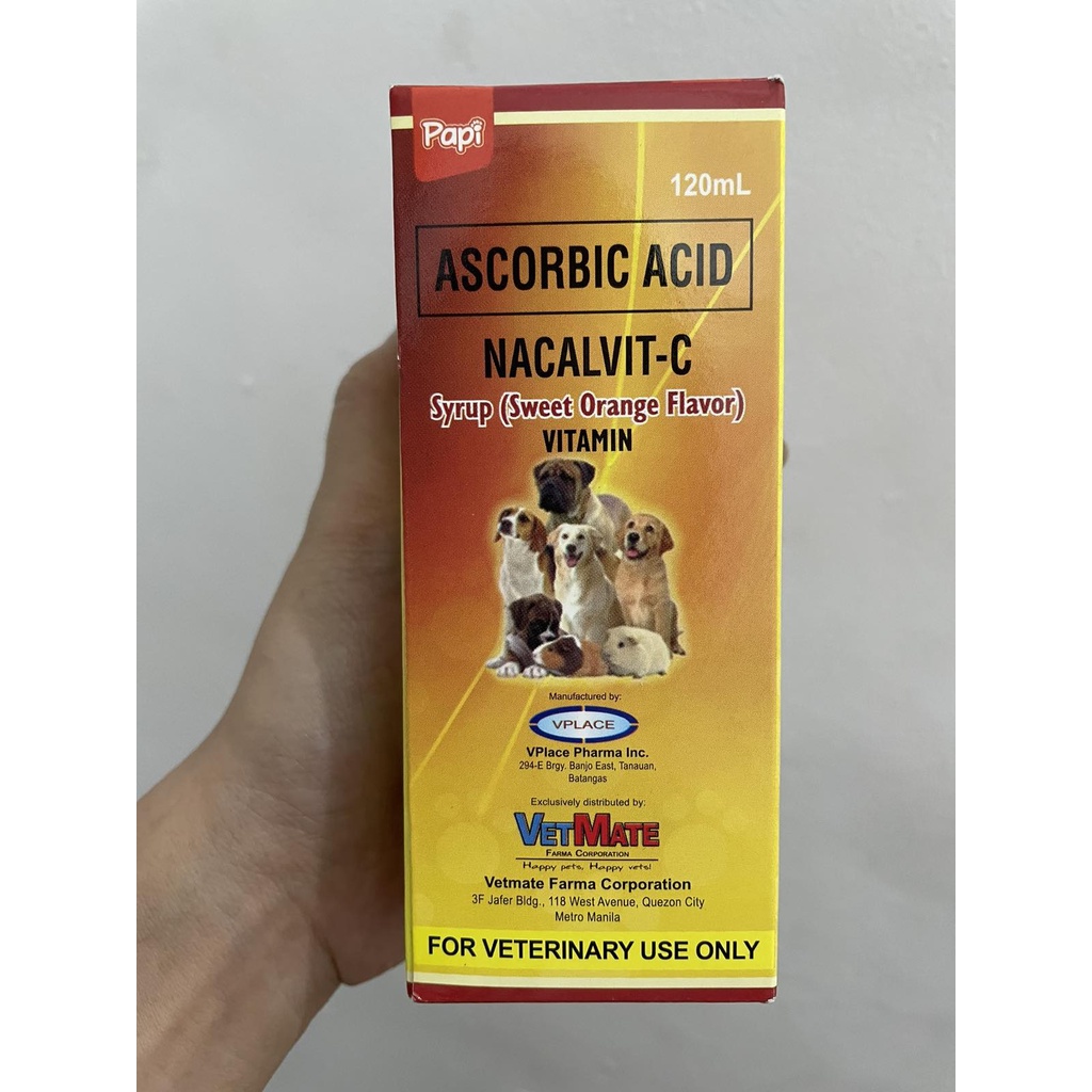NacalvitC Ascorbic Acid 120ml For CATS, DOGS and other pets Shopee
