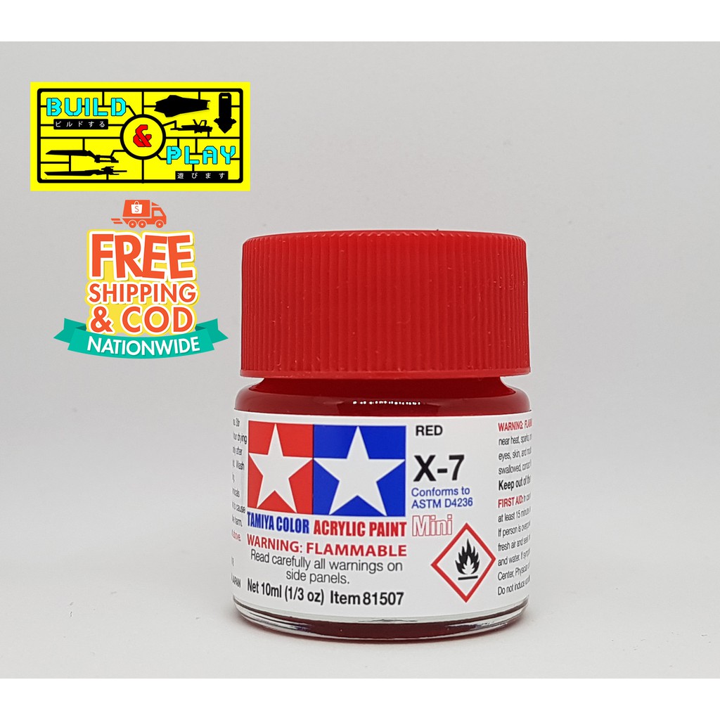 Tamiya Acrylic Mini X 7 Red 10ml Shopee Philippines