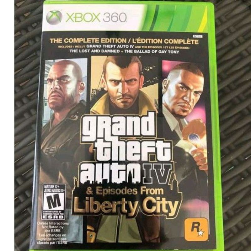 Grand Theft Auto IV/Gta 4 Xbox 360 1discs only (Original) | Shopee ...