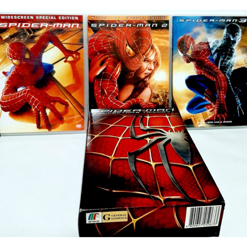 Dvd Box Set Spider Man Collector S Trilogy Shopee Philippines