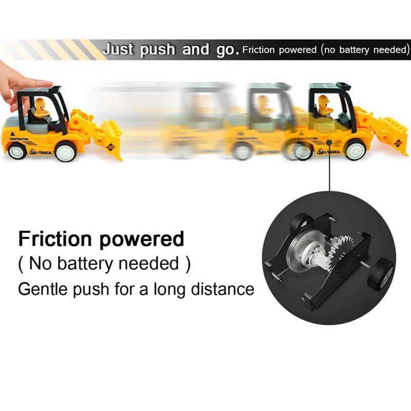 friction powered toy cars