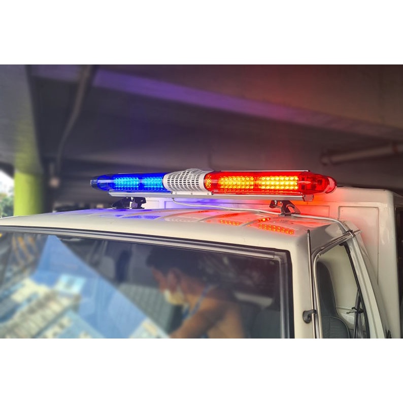 Ambulance Top Light Blinker With Siren Wang Wang (Red And Blue