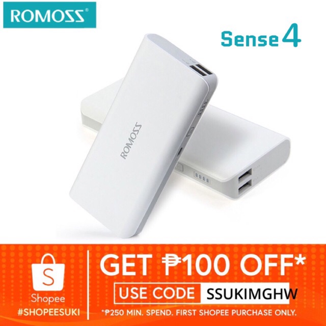 100% Original Romoss Powerbank Sense4 