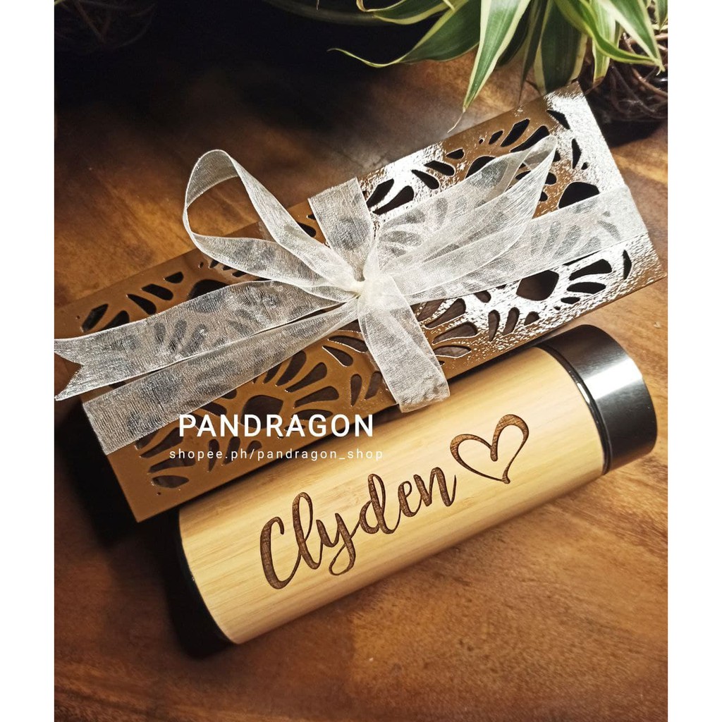 [COD] Personalized Premium Bamboo Tumbler Engraved Customized Gift
