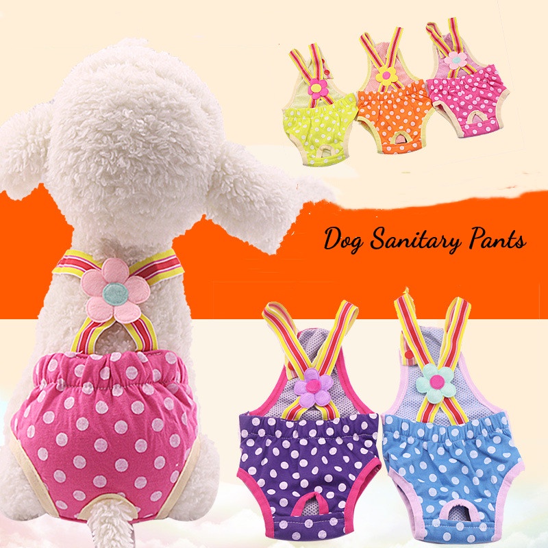 Dog Sanitary Pants Female Dogs Doggy Puppy Diaper Nappy Physiological