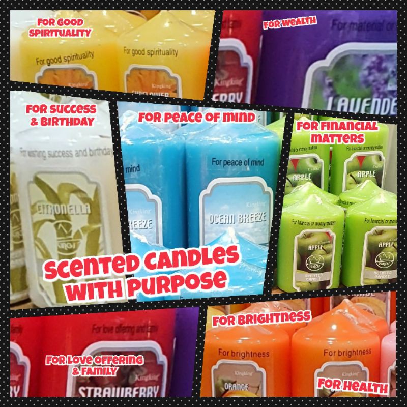 Scented Candles with Purpose (for health, wealth, peace of mind, etc