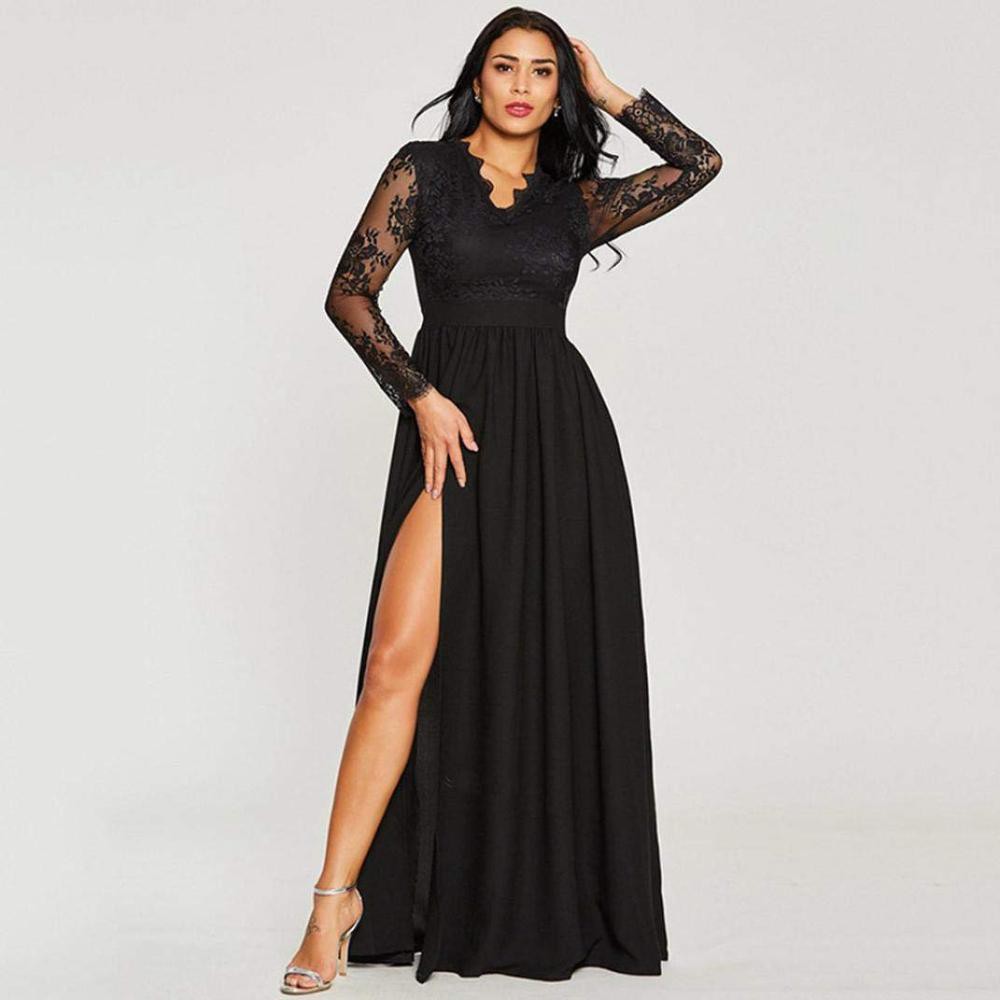 black party wear gown