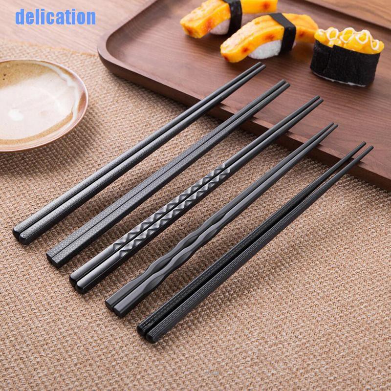 1 pair Natural Wavy Wood Chopsticks Chinese Chop Sticks Reusable Food Sticks RG 