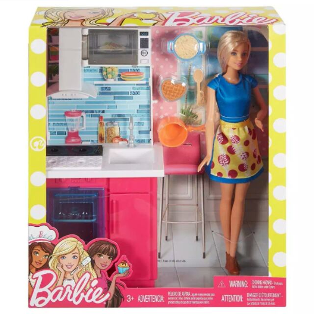 barbie small kitchen set