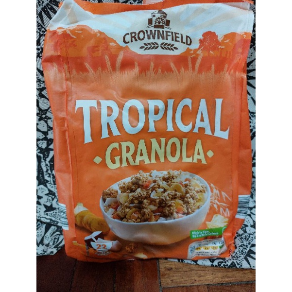 Crownfield TROPICAL GRANOLA 1KG Shopee Philippines