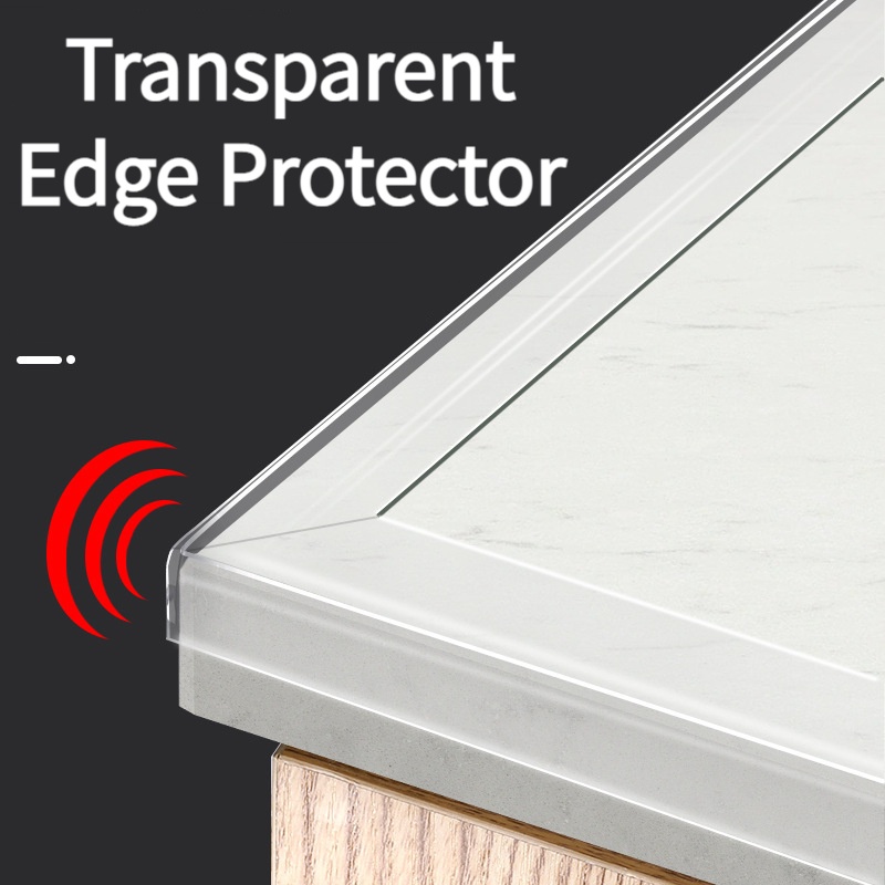 Transparent Edge Protector Soft Rubber Hurt Prevention Edge Corner ...