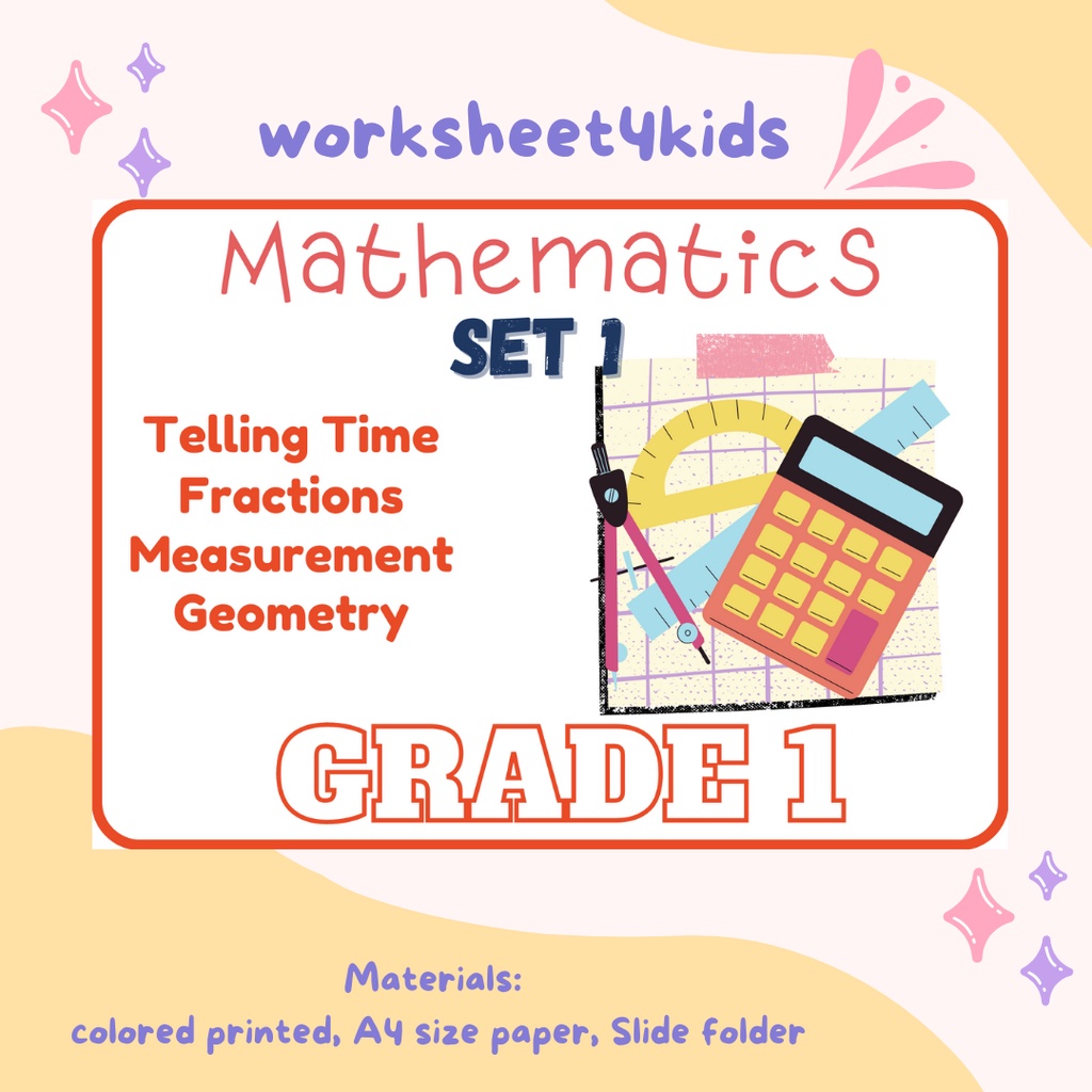 Featured image of 59, pages GRADE 1 MATHEMATICS SET 1 ACTIVITIES WORKBOOK (2 pages per sheet)