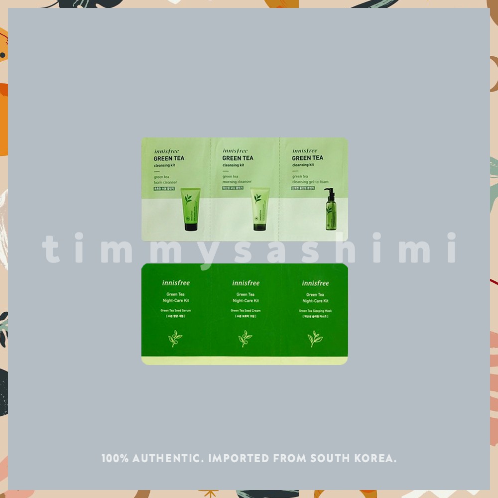 INNISFREE Green Tea NightCare Kit (Sample) / Green Tea Cleansing Kit