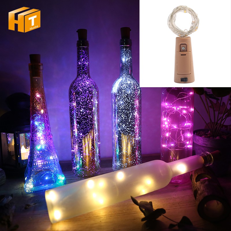 Solar Bottle Stopper LED String Fairy DIY Colorful Twinkle String