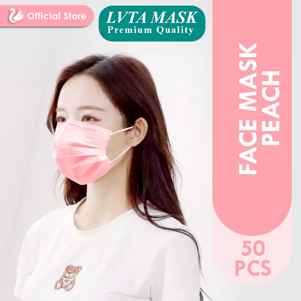 KOREAN LVTA DISPOSABLE PEACH FACE MASK EFFECTIVELY NASAL PROTECTANT