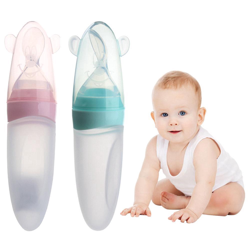 squeeze spoon feeding bottle