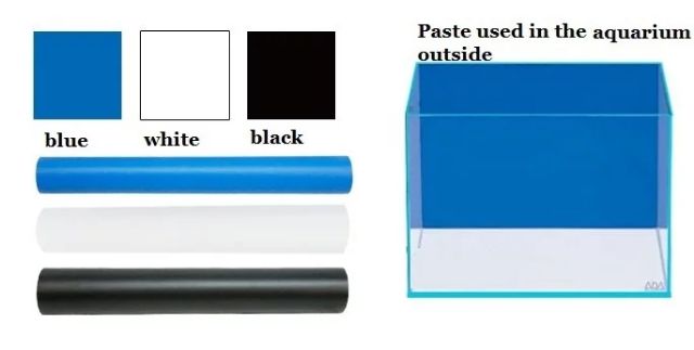 StockAquarium background stickers (including PVC pipe protection) #1