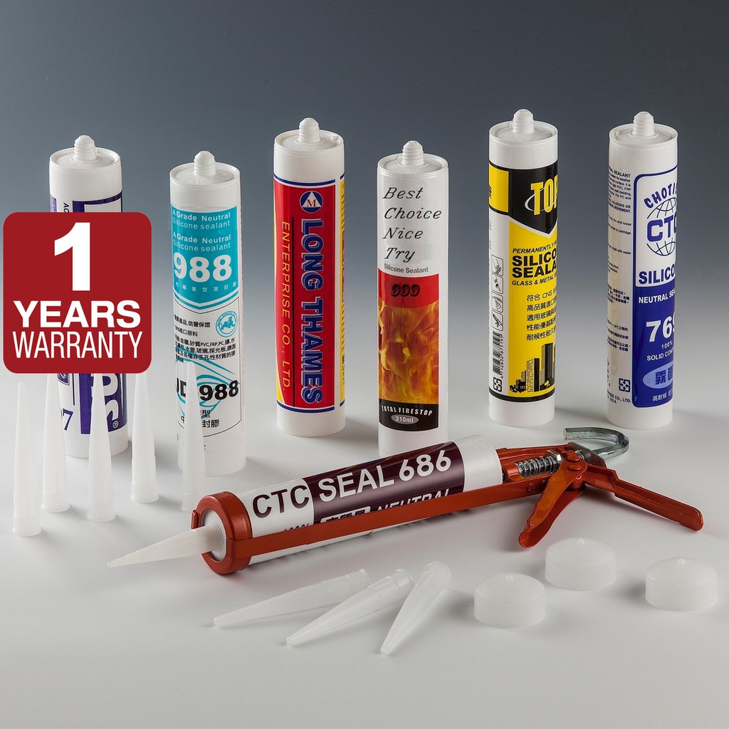 SIV 24pcs Silicon Sealant strong adhesive 1 year warrenty 300ML