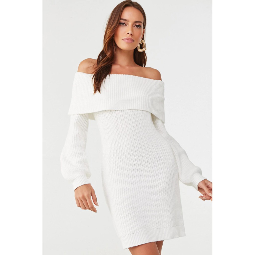 sweater dress ivory