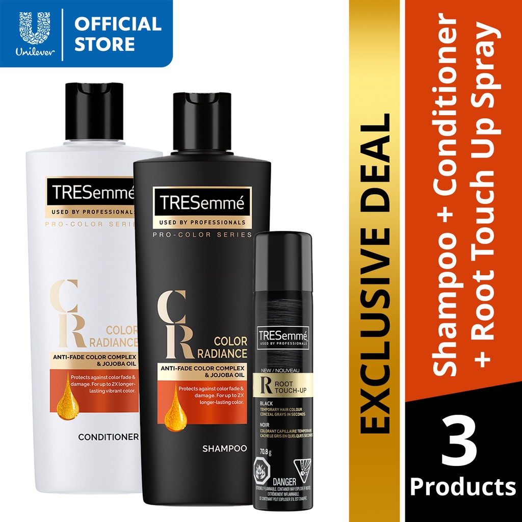Tresemme Color Set Black Hair Root Touch Up Spray 70.8g Color