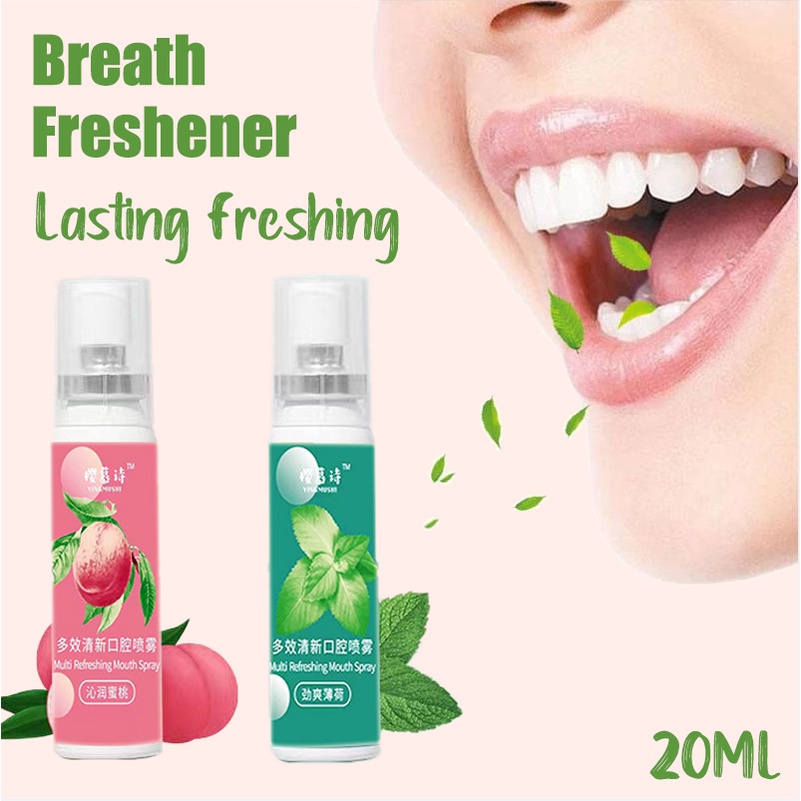 20ml Breath Freshener Mouth Spray Portable Oral Spray Lasting Freshing