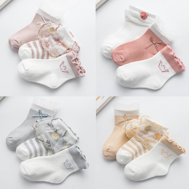 baby girl socks with bows