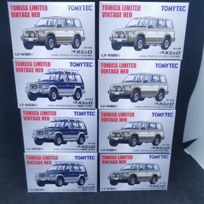Tomica Limited Vintage NEO LV-N206a MITSUBISHI Pajero MIDROOF WIDE VR 1/64 TOMY