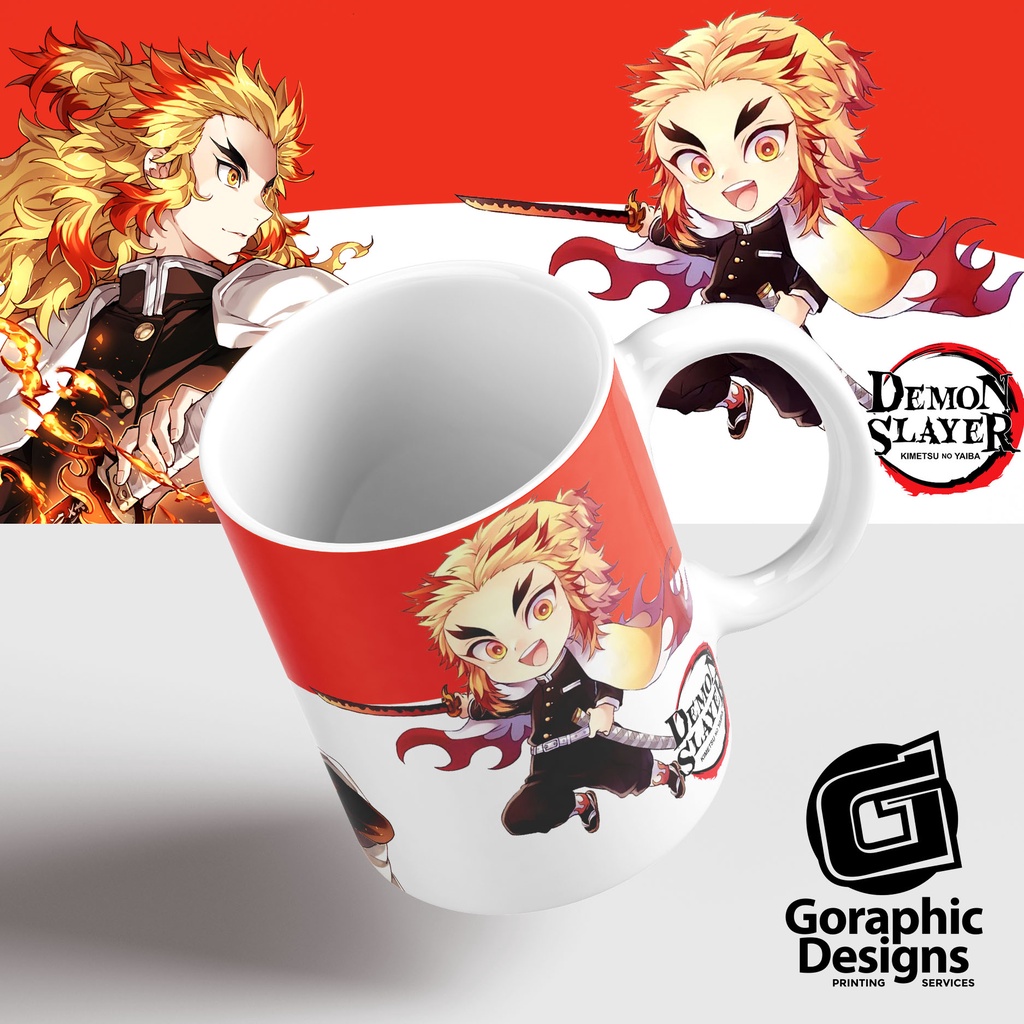 Kyojuro Rengoku Mug - Anime Mugs - Demon Slayer - Gift Mug - Custom ...