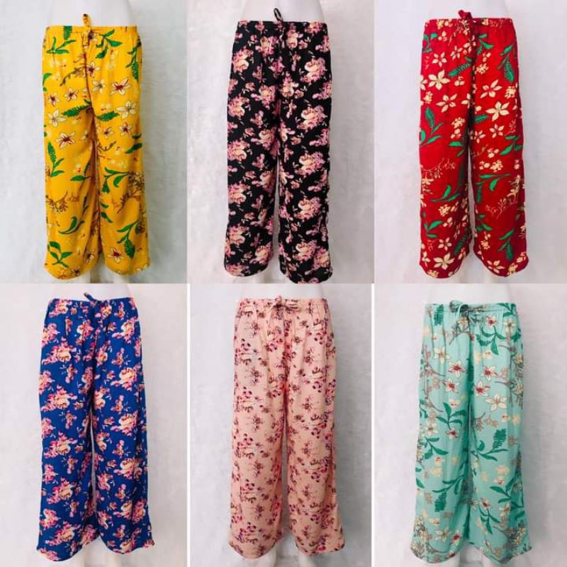 Printed Challis Square Pants (Bulacan Direct Patahian) | Shopee Philippines