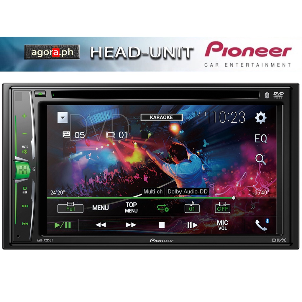 Original Pioneer Head Unit Avh A Bt In Dash Double Din Multimedia Av