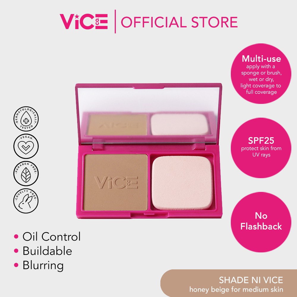 sun shade Vice Co Duo Finish Foundation - Shade ni Vice 7g | Shopee ...