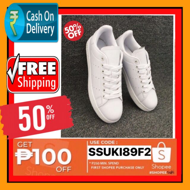 stan smith triple white womens