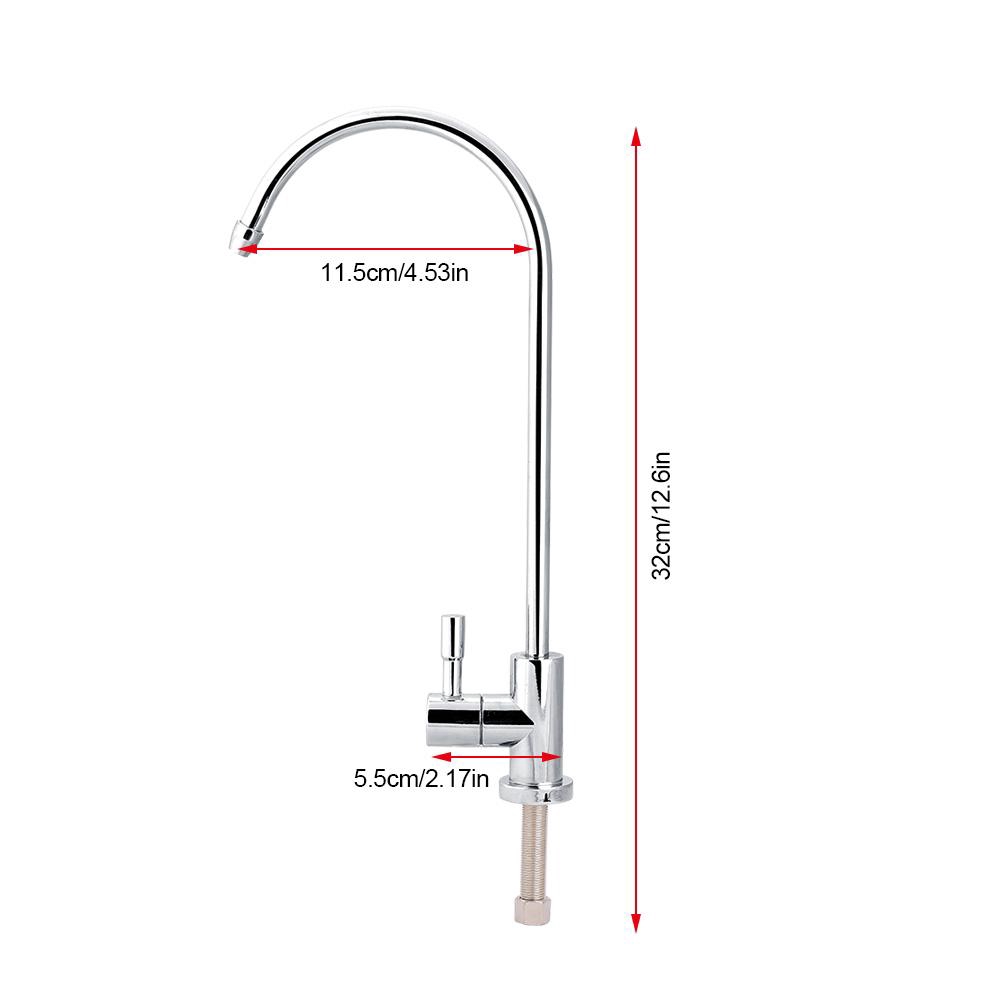 Chrome Osmosis Filter Drinking Faucet Ro Sink Water Kitchen