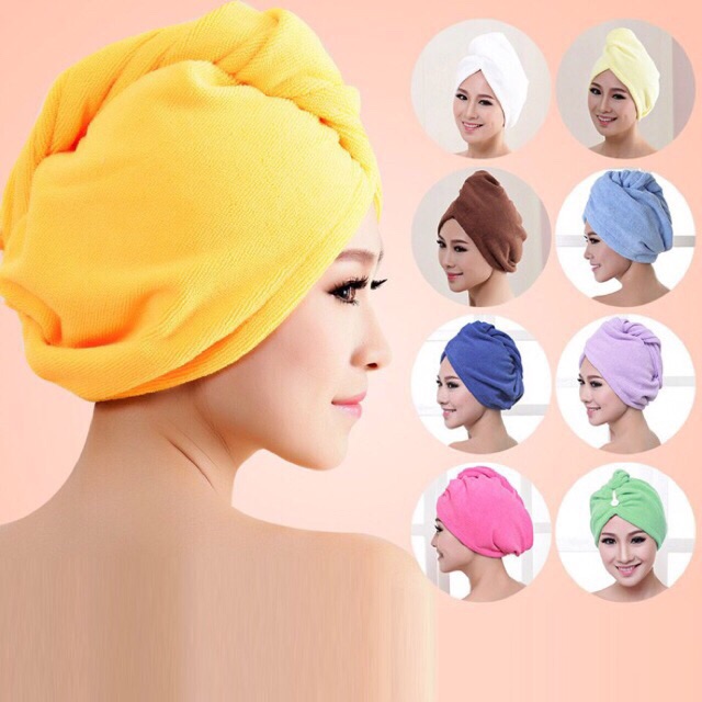 towel shower cap