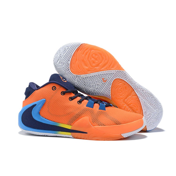 orange and navy nike shoes