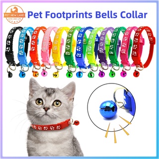 Pet Collar Dog Collar Cat Paw Collar With Bell Safety Buckle Puppy and Kitty Collar