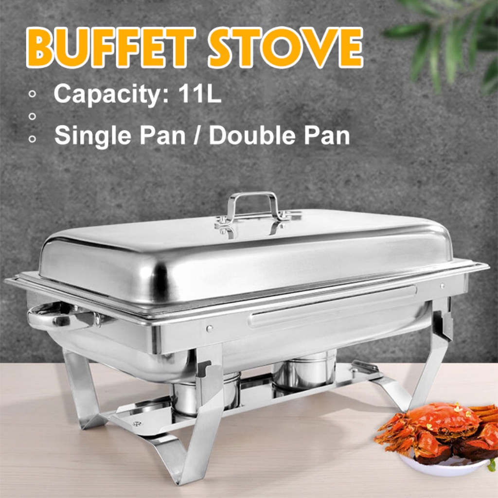 High Quality DOUBLE Chafing Dish 11L Food Warmer Buffet Stainless