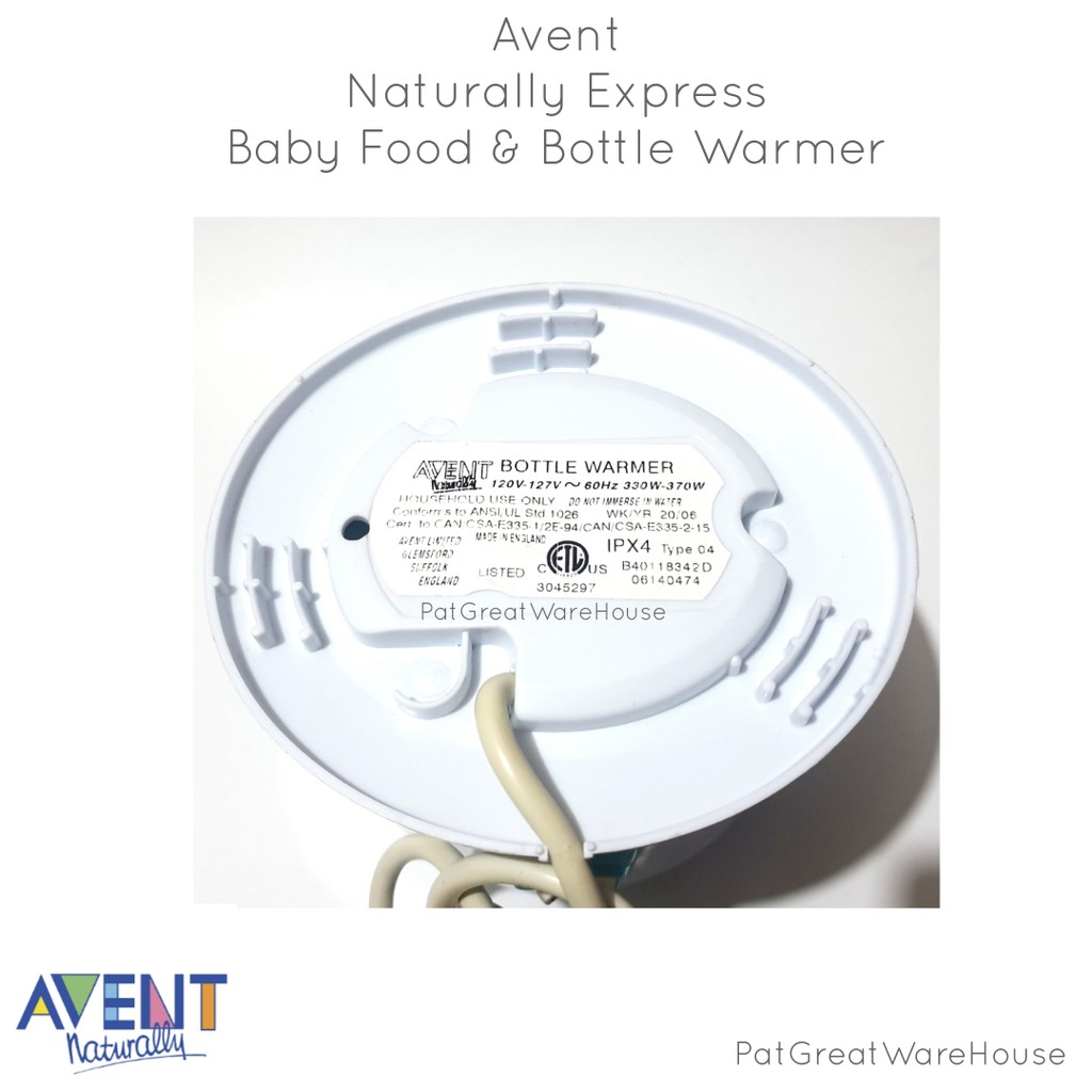 avent naturally express bottle warmer