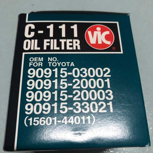Genuine VIC Oil Filter C111 Made In Japan Shopee Philippines