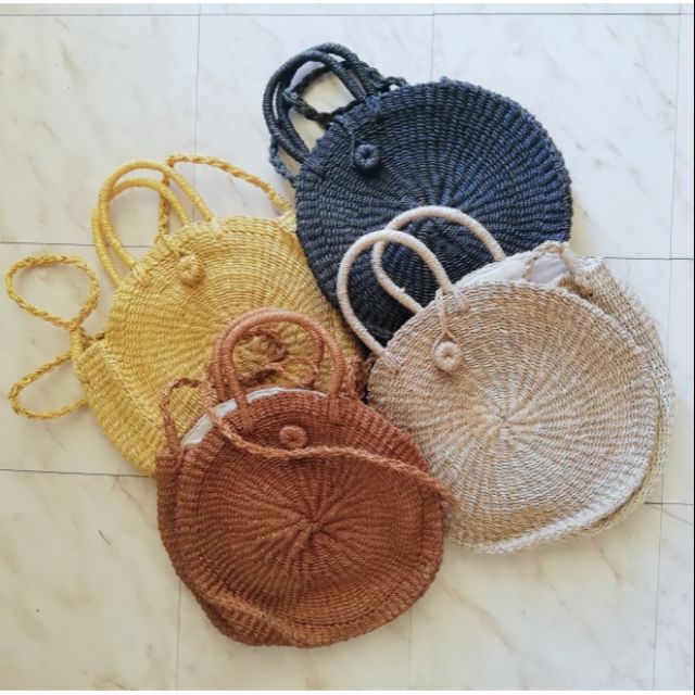 ROUND ABACA BAGS | Shopee Philippines