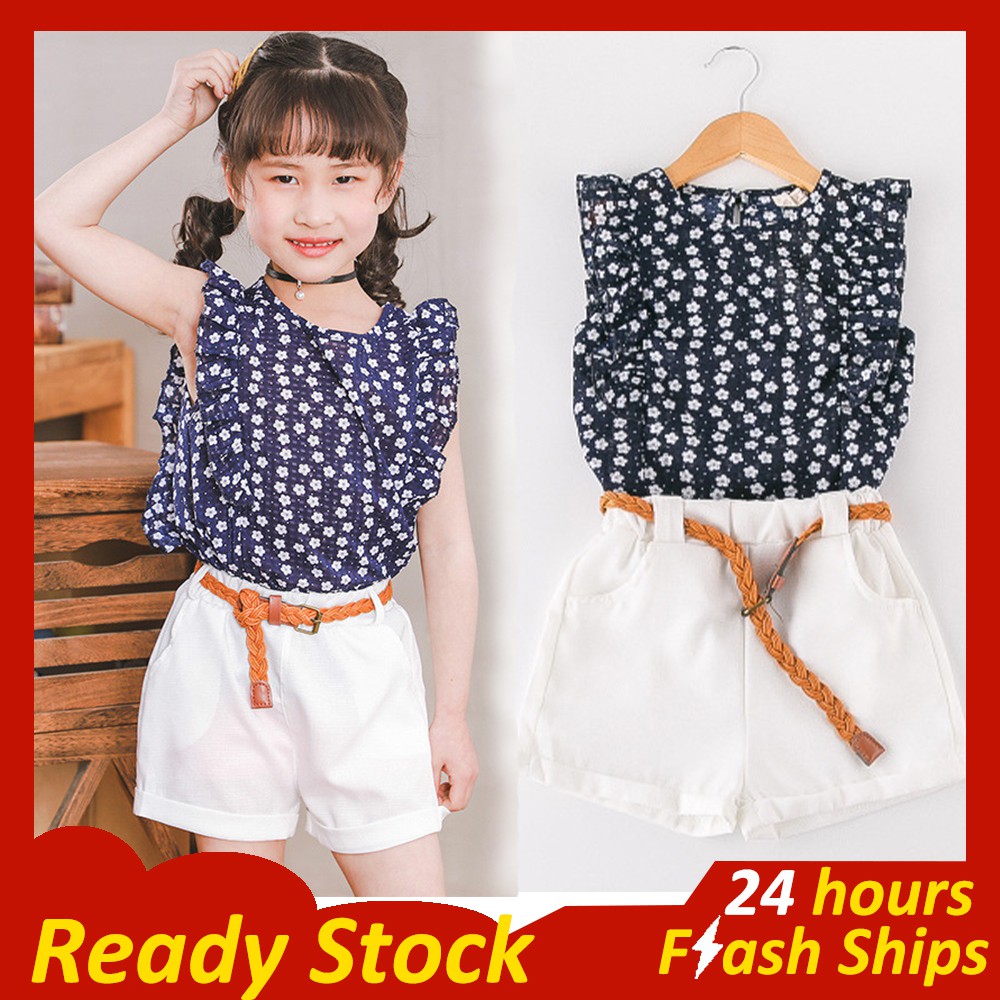 baby girl white shorts