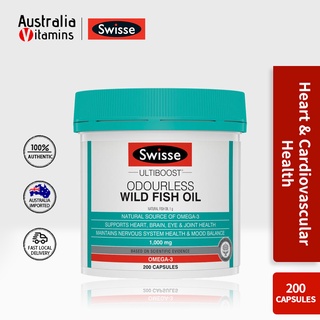 Swisse Ultiboost Odourless Wild Fish Oil 1000mg 200 Caps